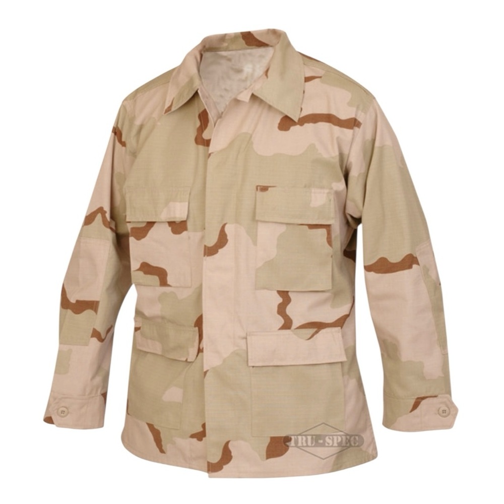 Men's 3 Colour RipStop Camouflage Jacket NWT TRU-SPEC